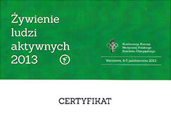 Certyfikat Iwona Wicha